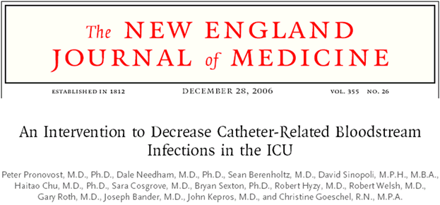 Resultados de la iniciativa de Michigan que muestra el impacto en la reducción de BRC